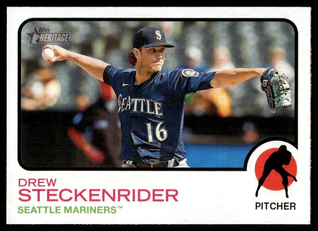 Drew Steckenrider trading card