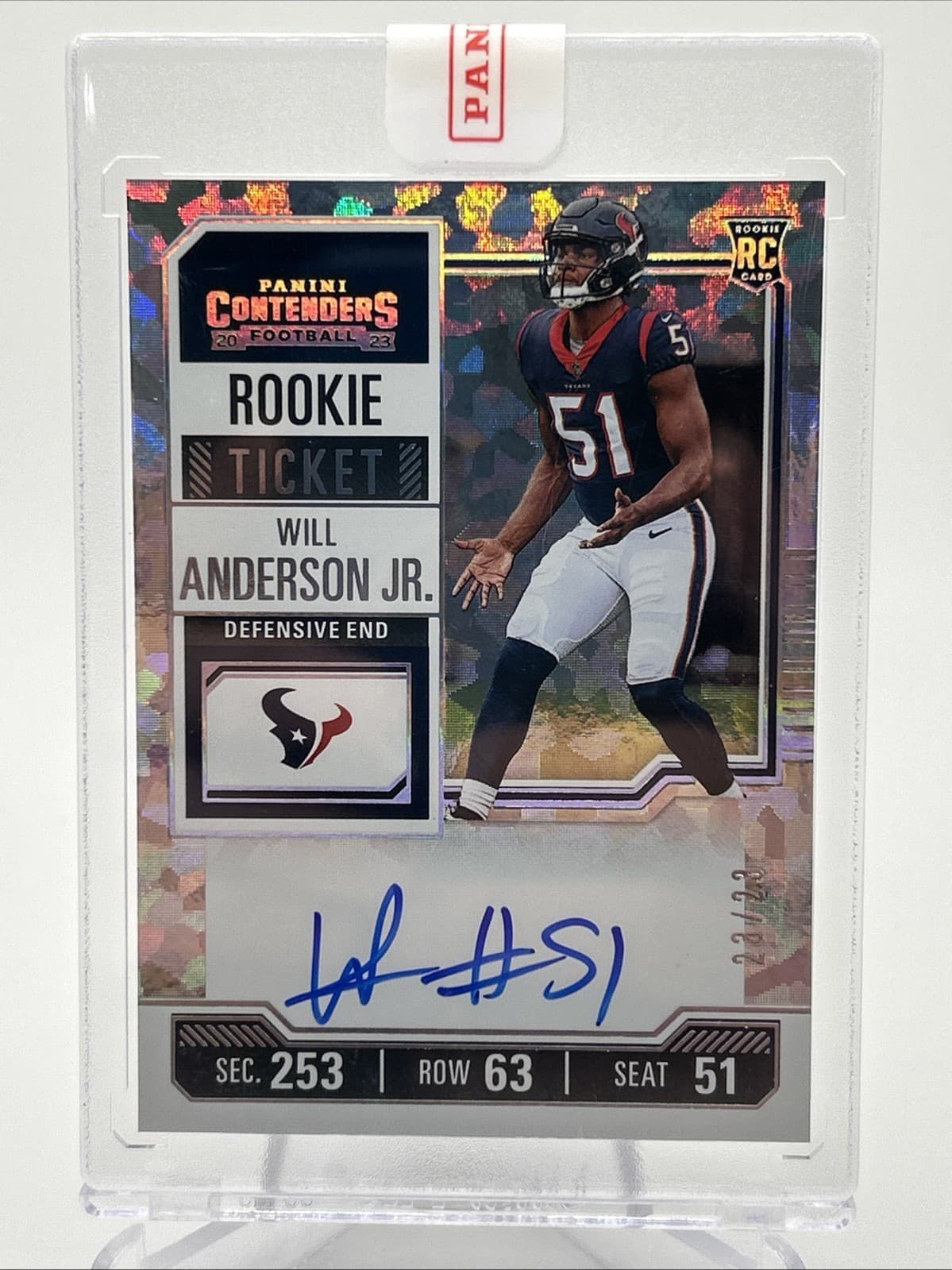 Will Anderson Jr. 2023 panini Panini Limited
