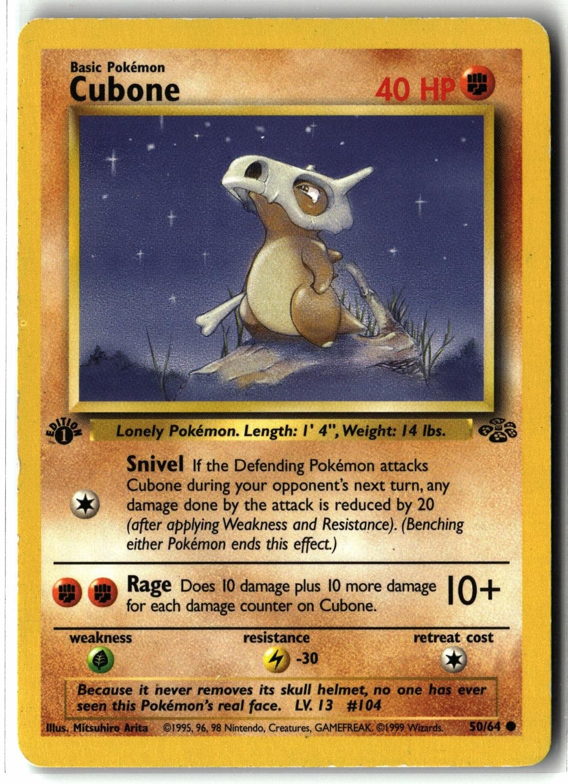Cubone 1999 Pokemon Jungle
