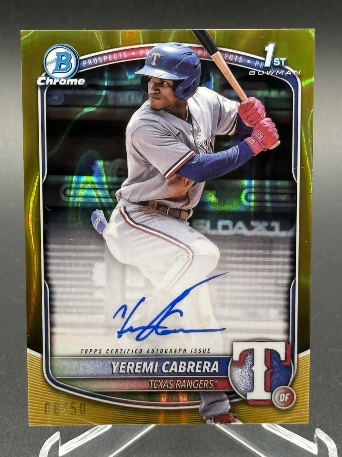 Yeremi Cabrera trading card