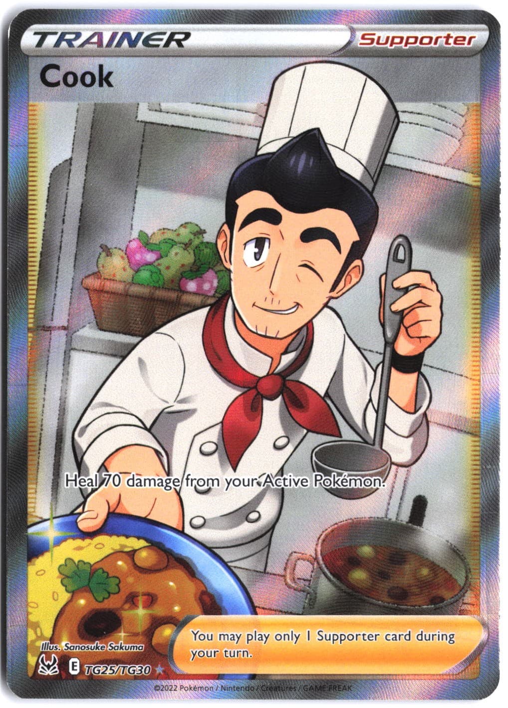 Cook trading card