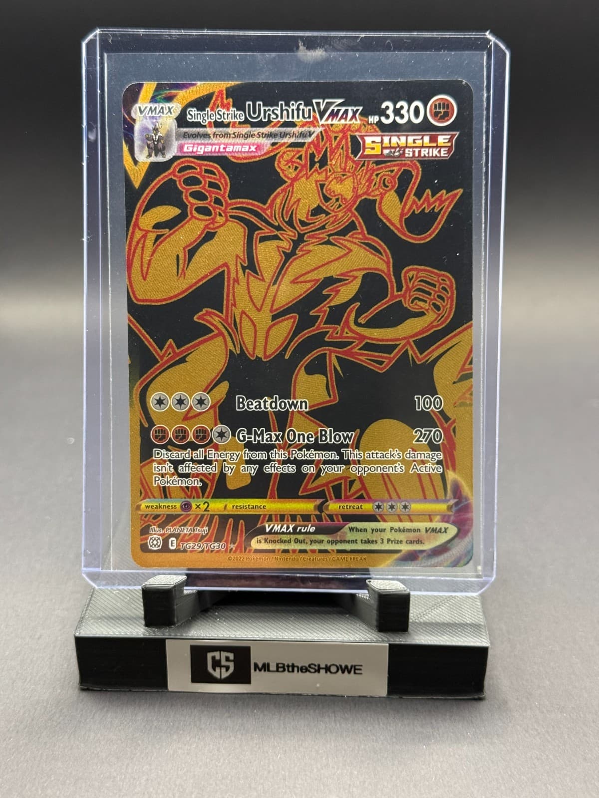 Single Strike Urshifu VMAX trading card