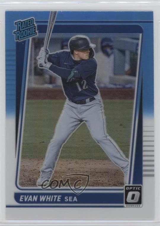 Evan White trading card