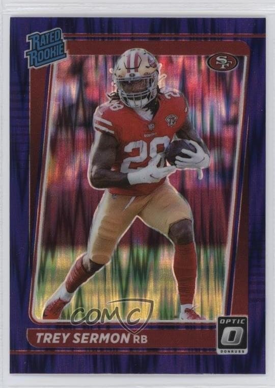 Trey Sermon trading card