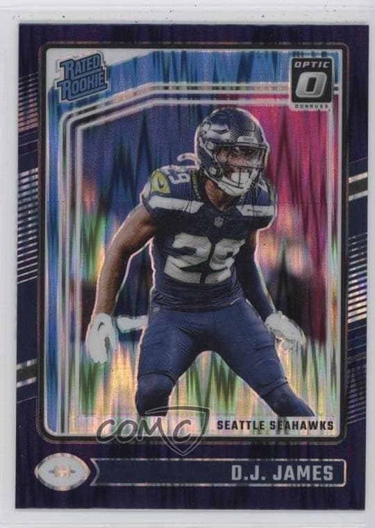 D.J. James trading card