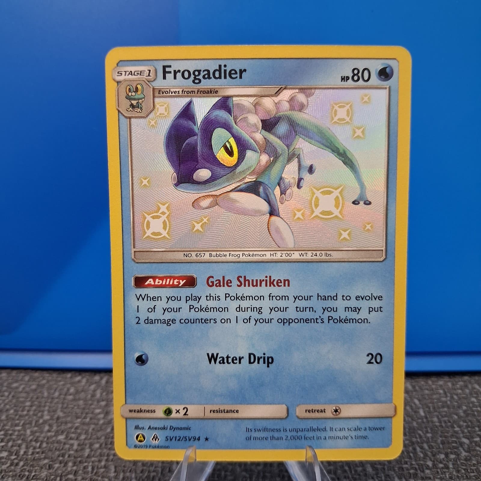 Frogadier 2019 Pokemon Hidden Fates