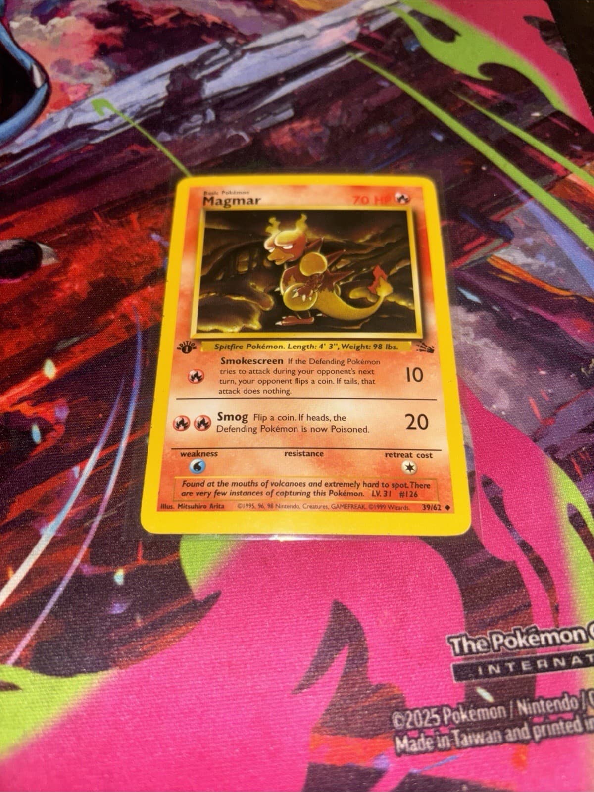 Magmar trading card