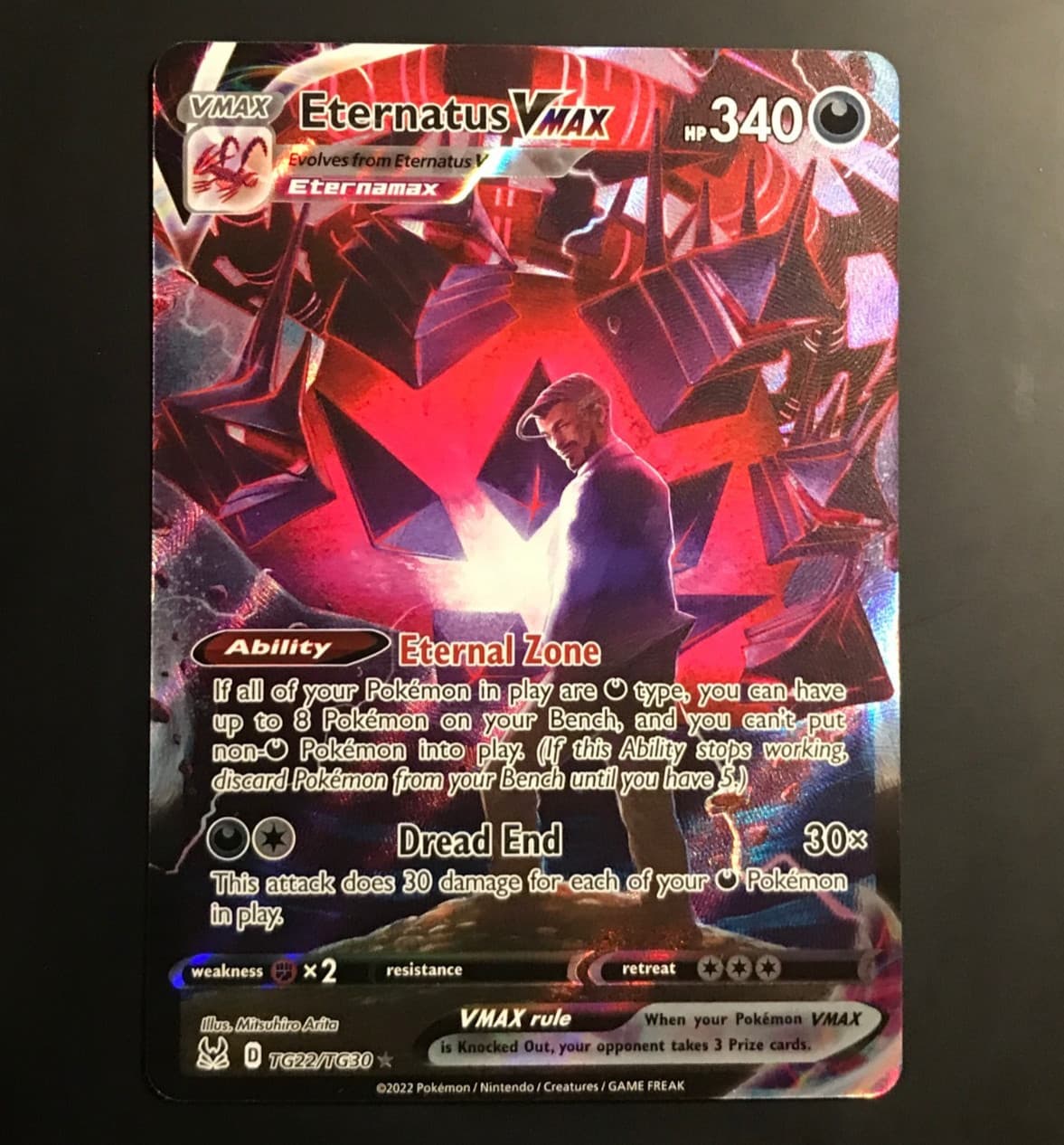 Eternatus VMAX trading card