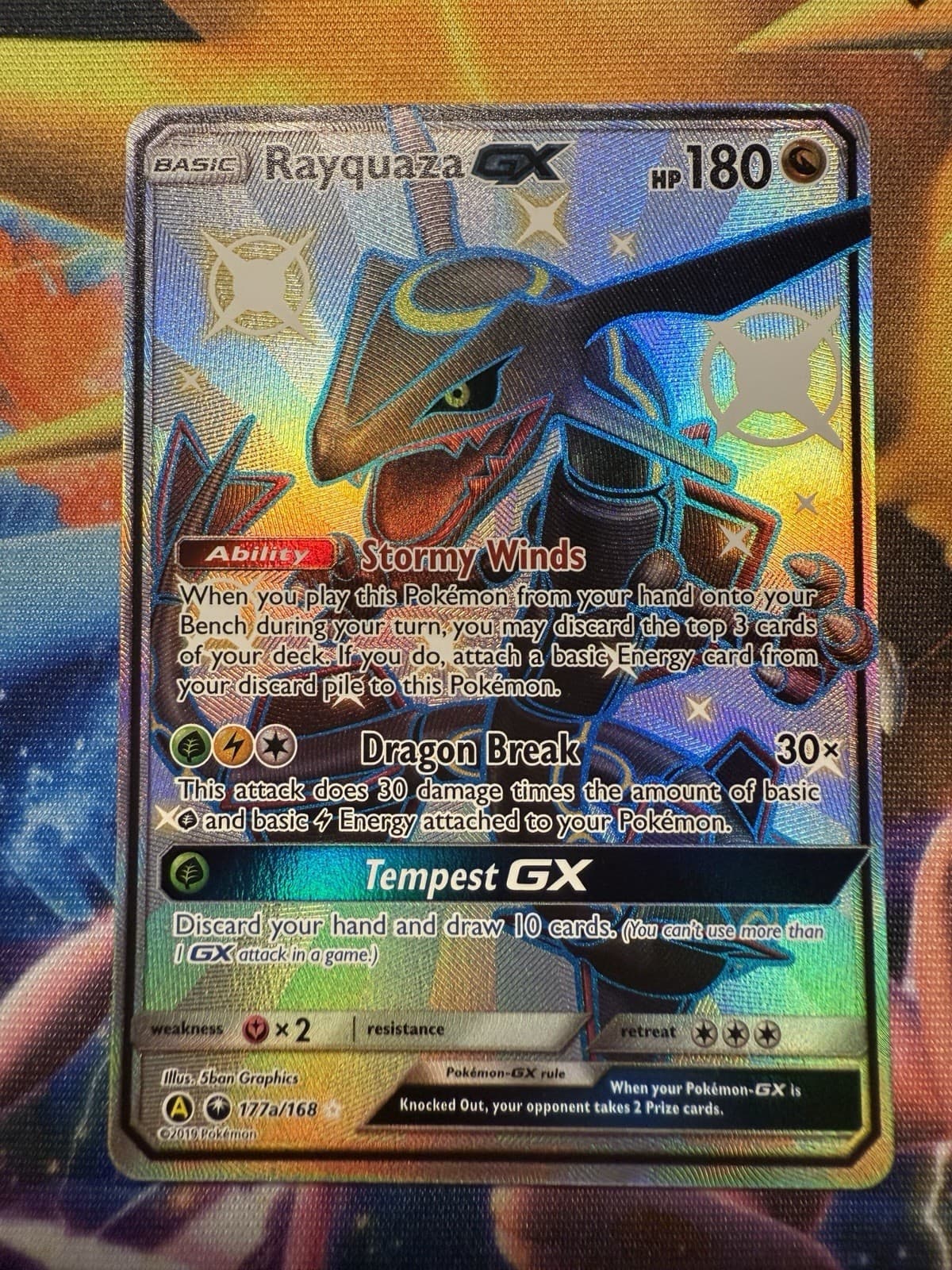 Rayquaza-GX trading card