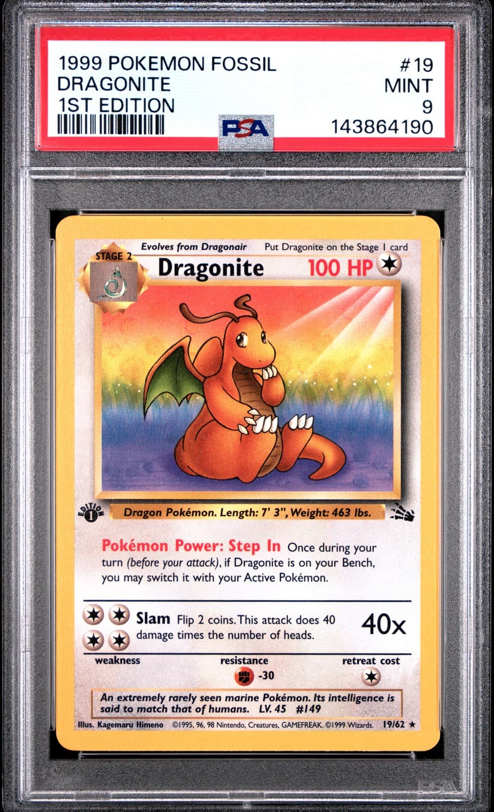Dragonite 1999 Pokemon