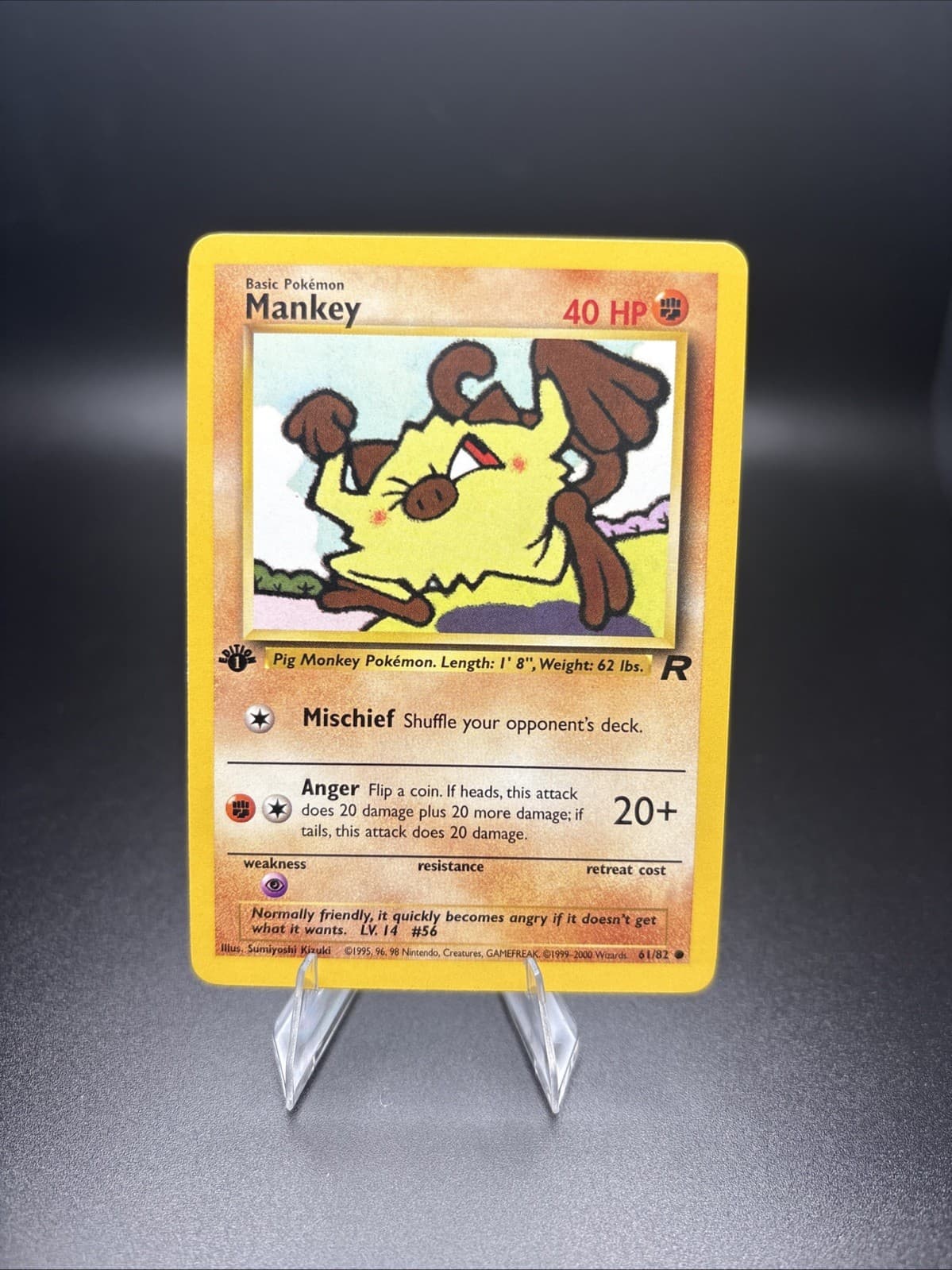 Mankey 2000 Pokemon Team Rocket
