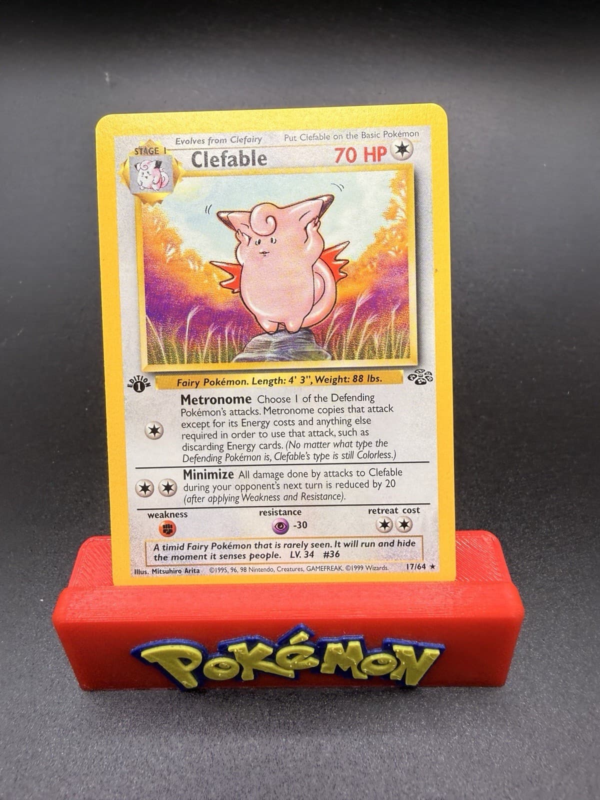 Clefable 1999 Pokemon Jungle 1st Edition