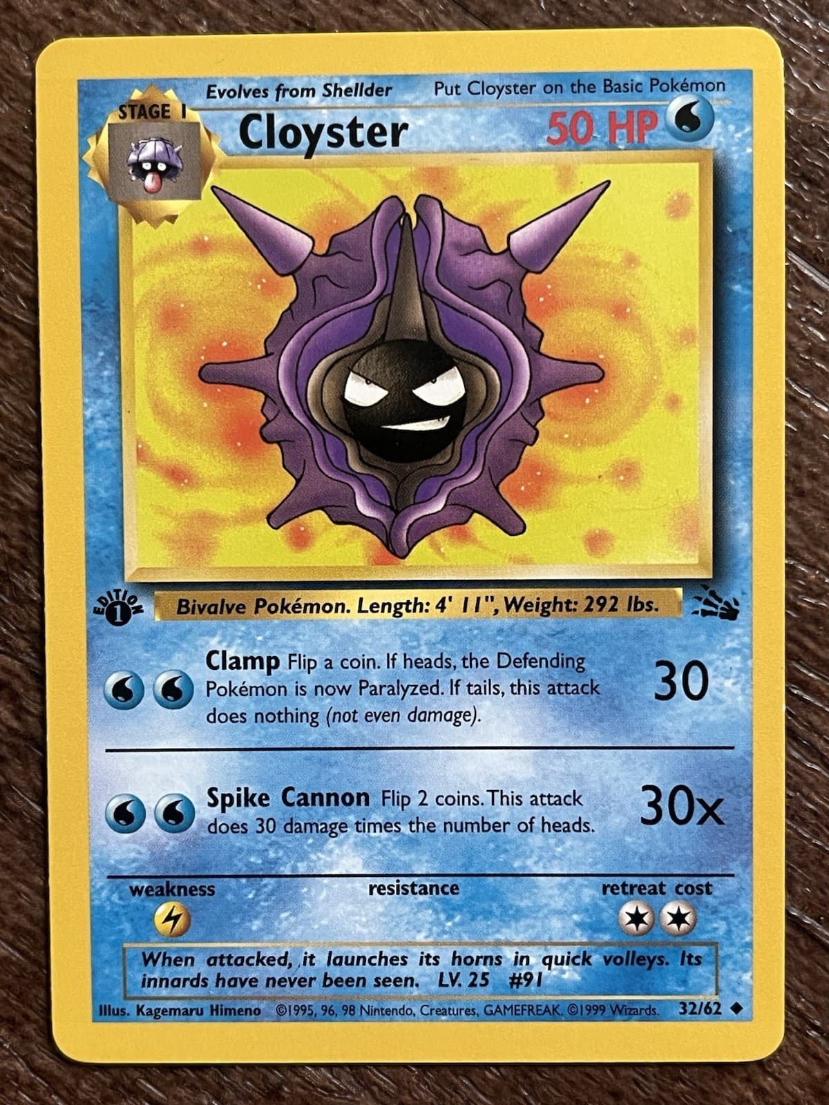 Cloyster 1999 Pokemon