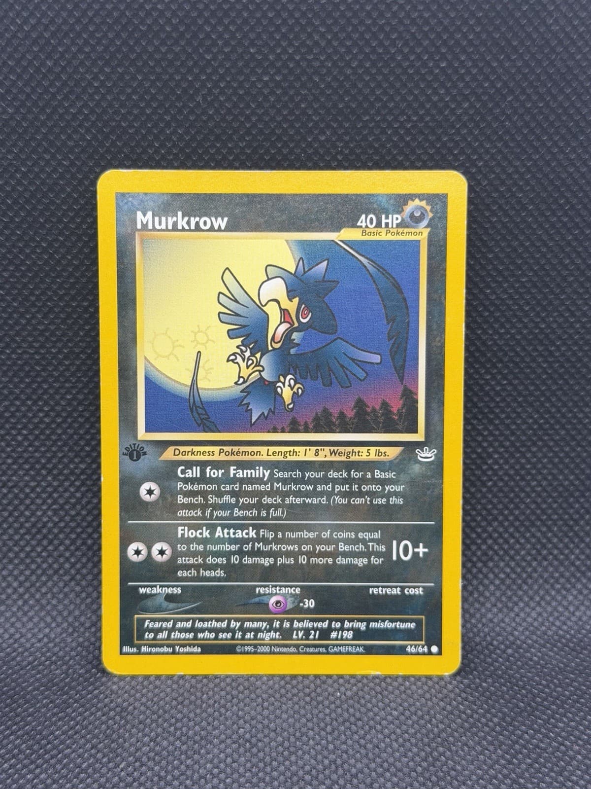 Murkrow 2001 Pokemon Neo Revelation