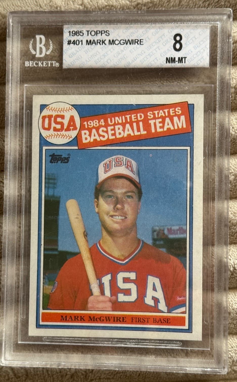 Mark McGwire trading card