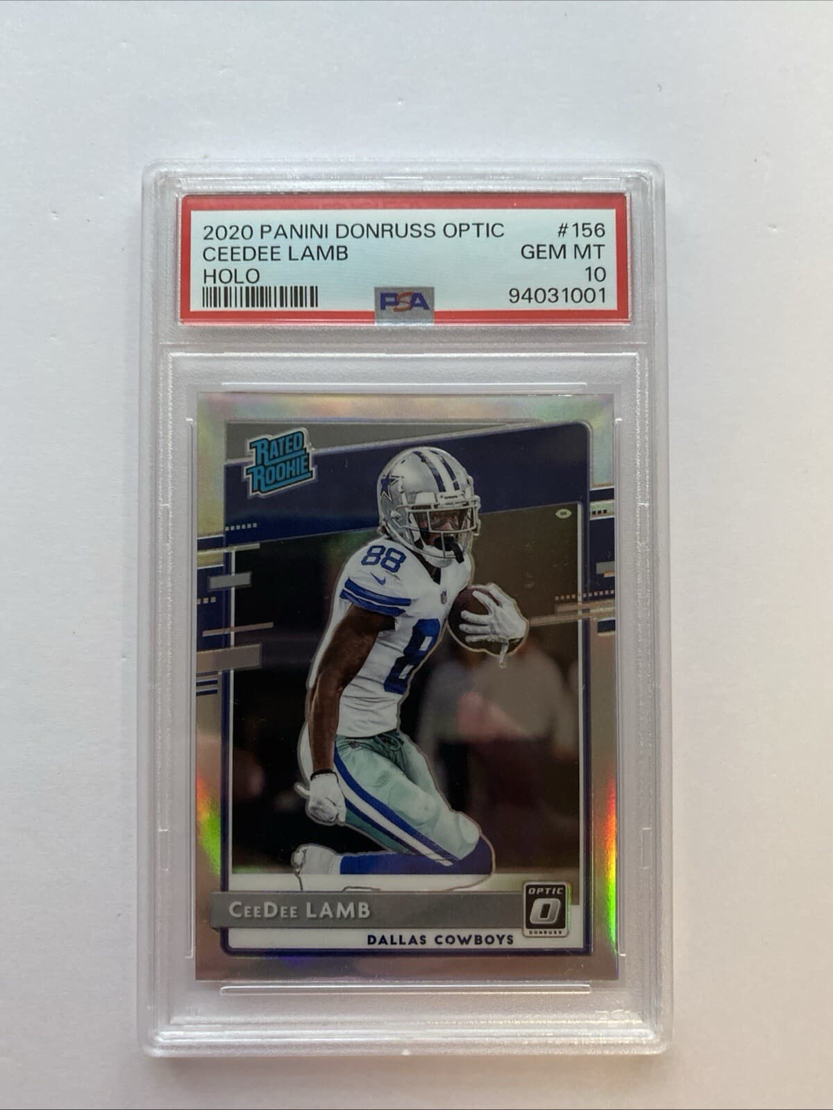 CeeDee Lamb 2020 panini Donruss Optic