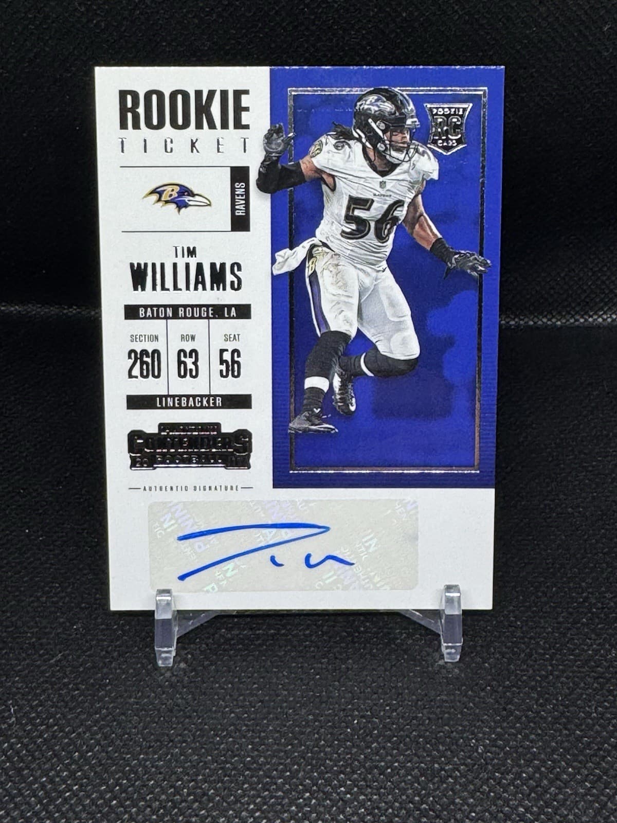 Tim Williams trading card