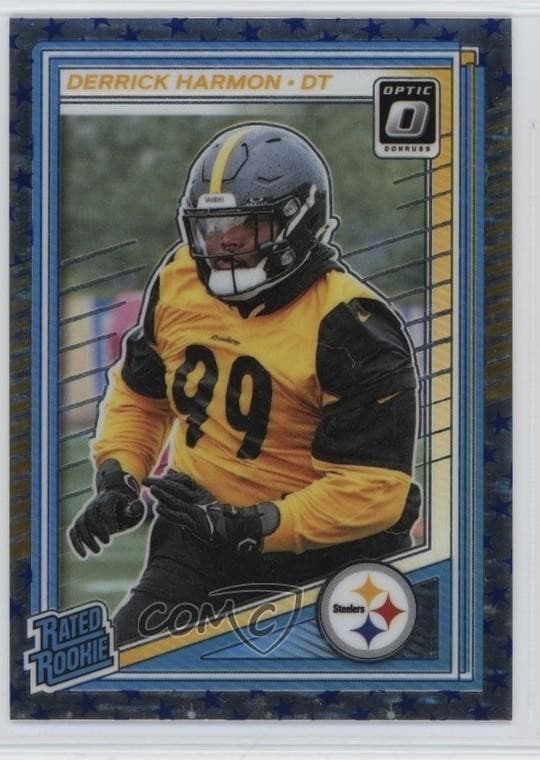 Derrick Harmon trading card