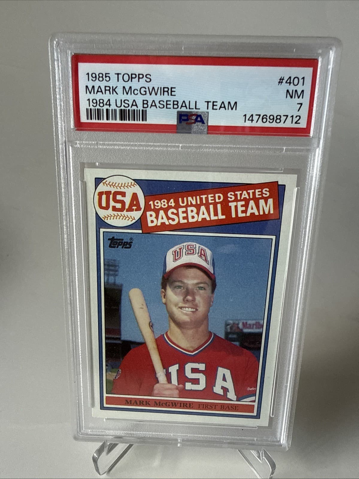 Mark McGwire trading card