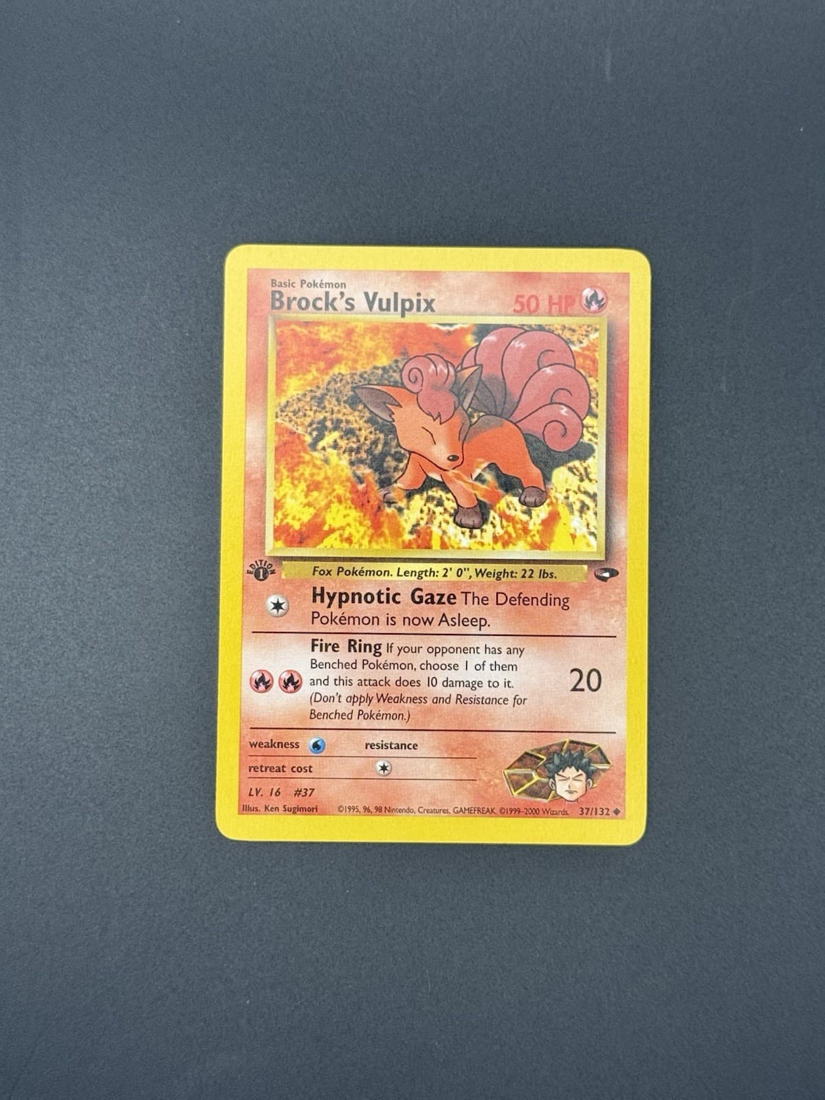 Brock's Vulpix trading card