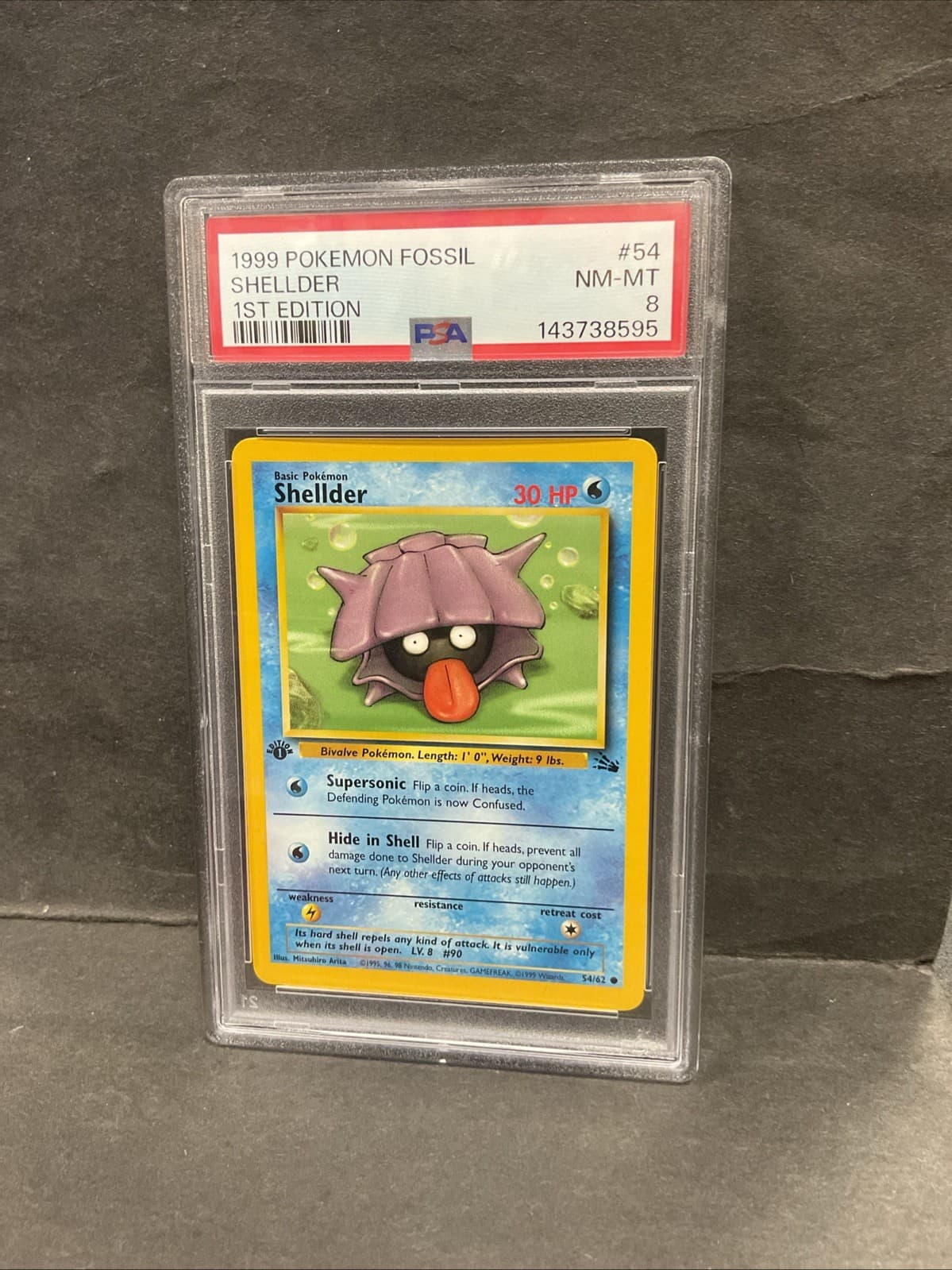Shellder trading card