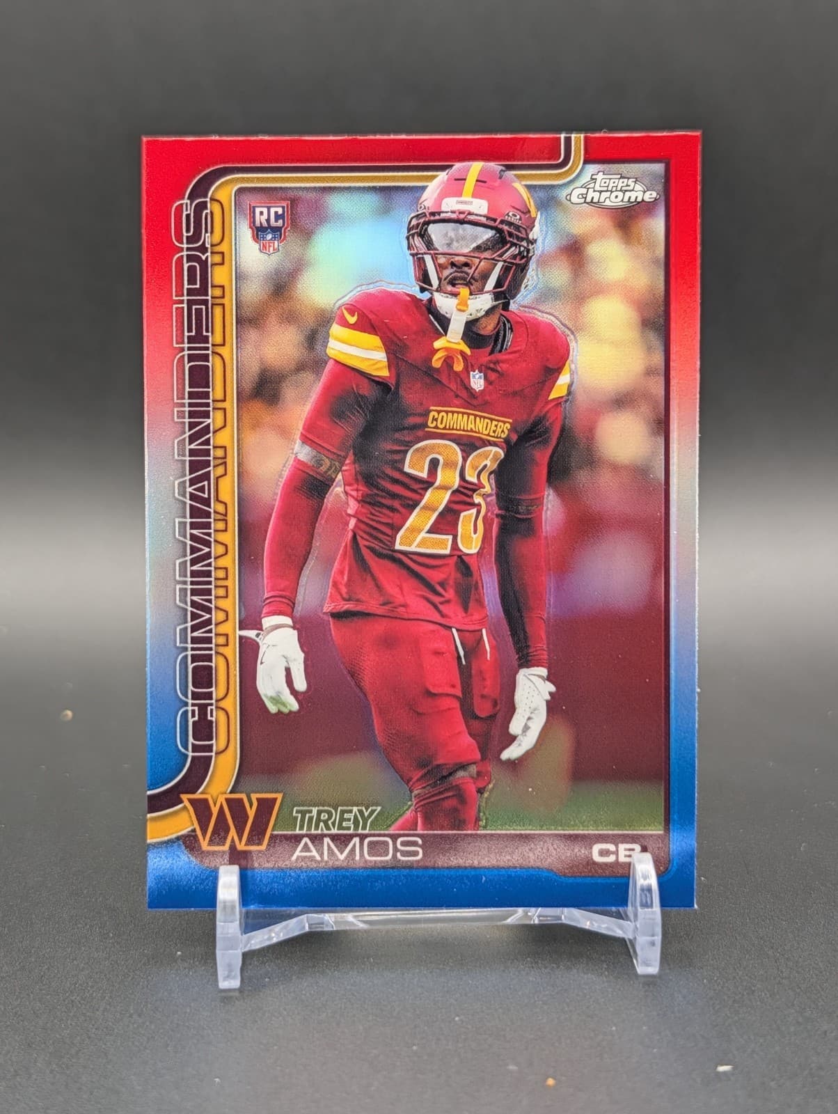Trey Amos trading card