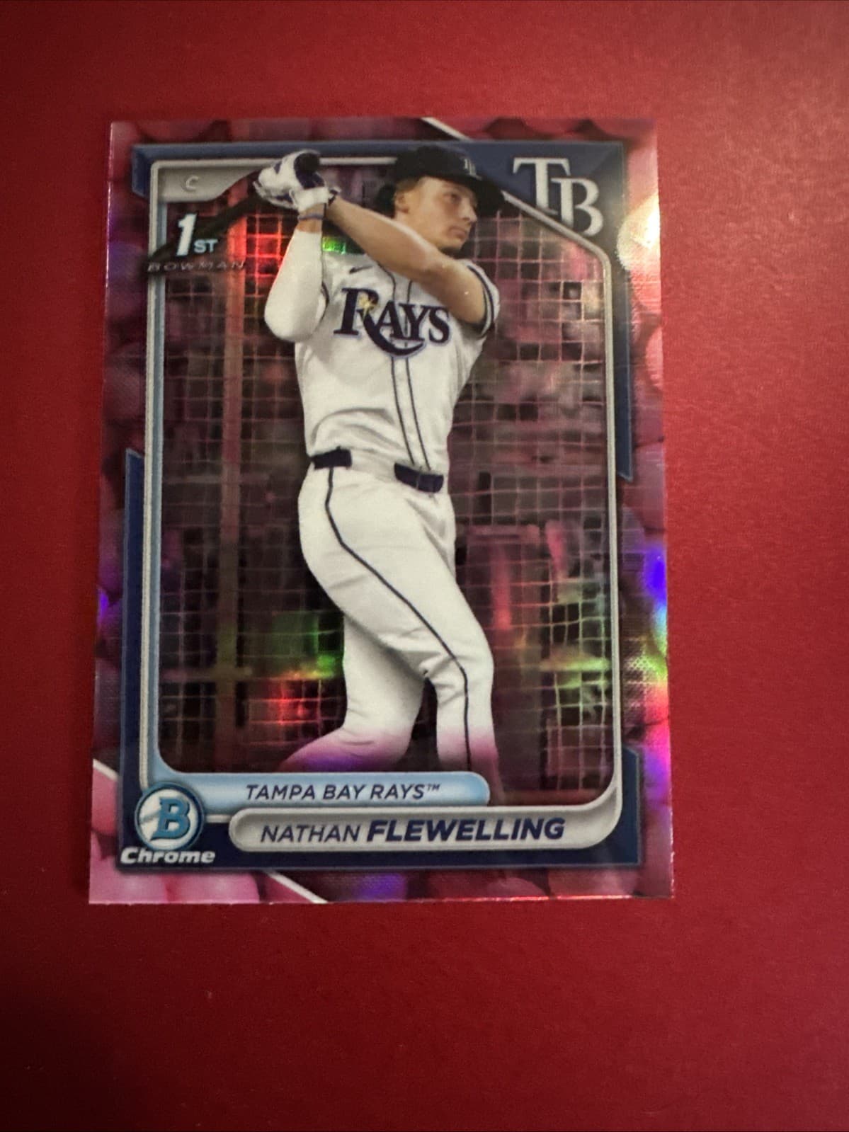 Nathan Flewelling 2024 bowman Bowman Draft Sapphire Edition