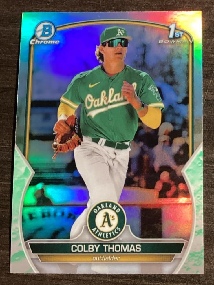 Colby Thomas trading card