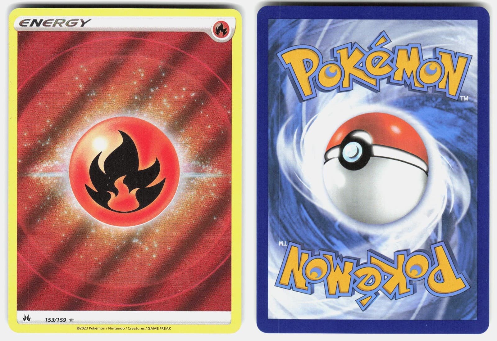 Fire Energy trading card