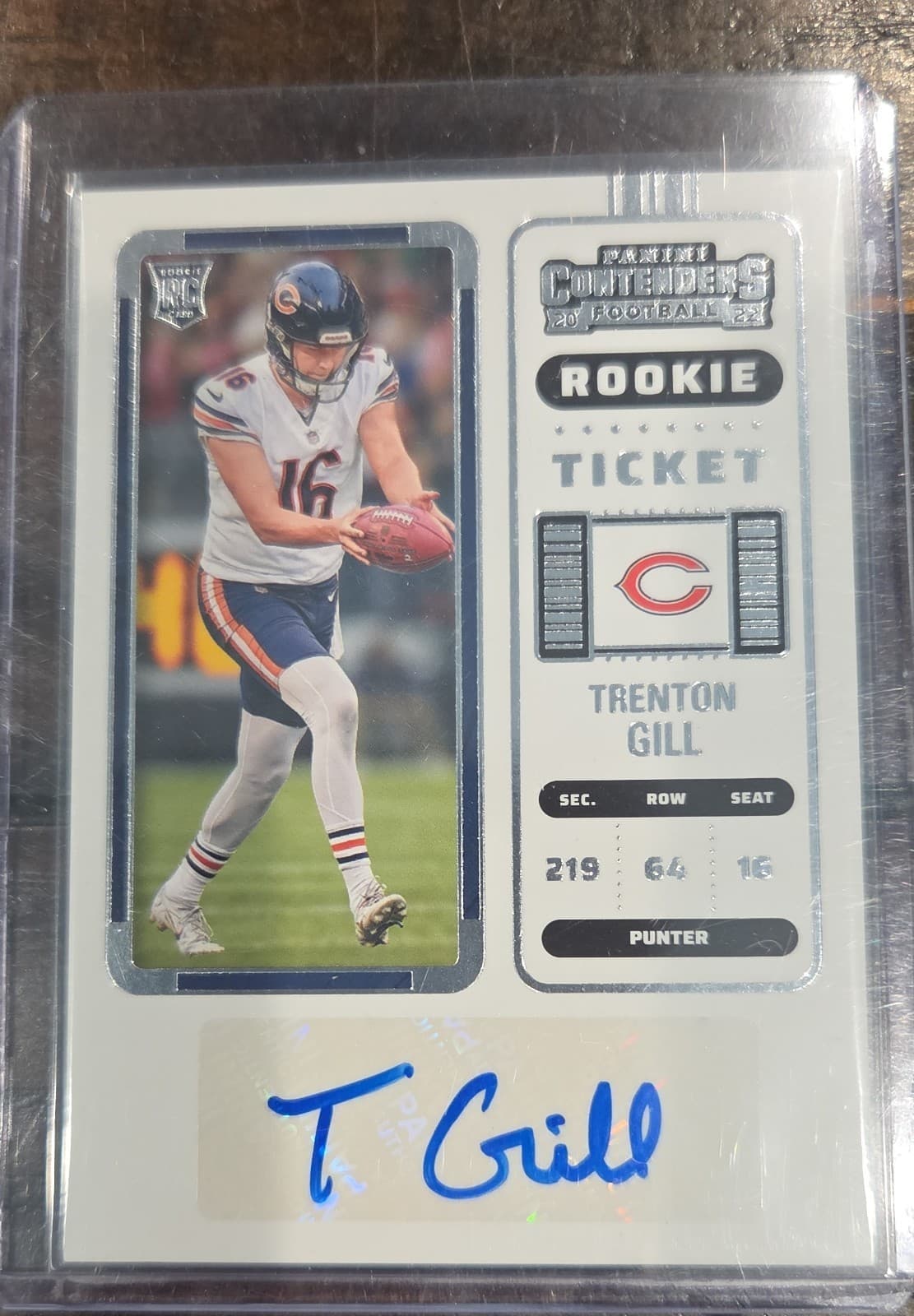 Trenton Gill trading card