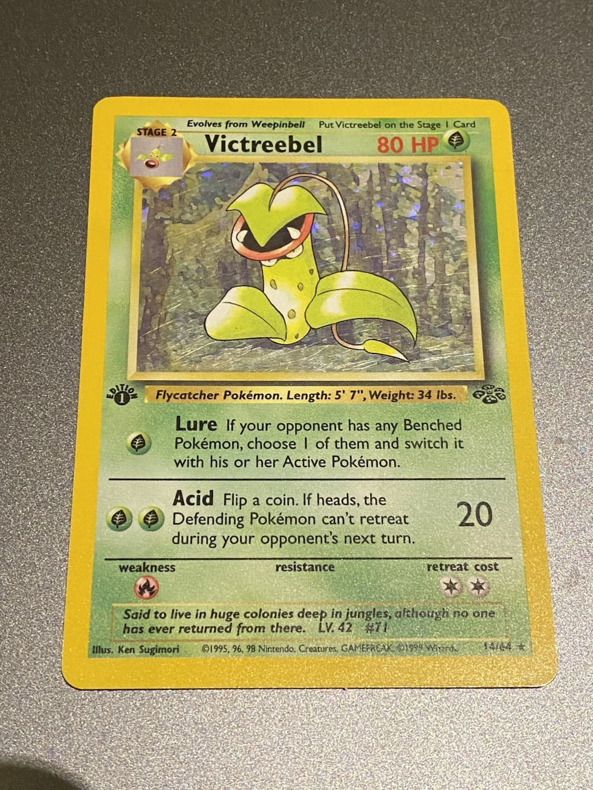 Victreebel 1999 Pokemon Jungle