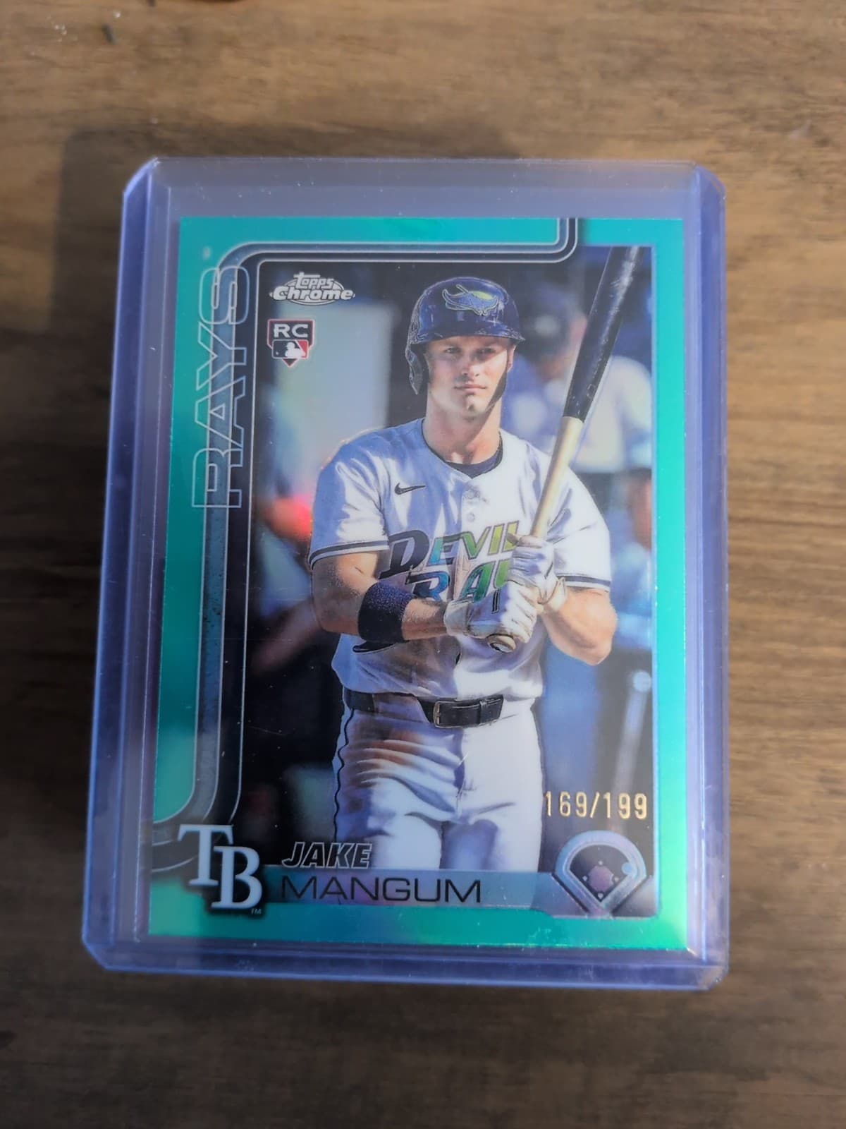 Jake Mangum trading card