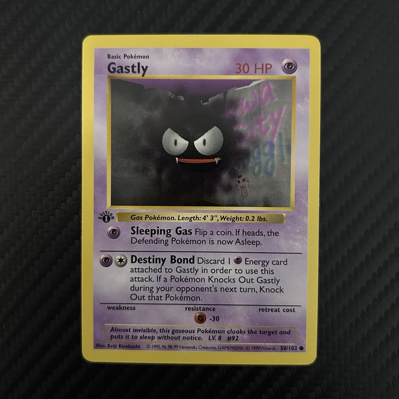 Gastly trading card