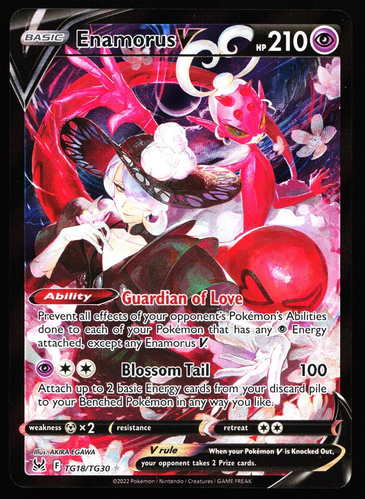 Enamorus V trading card