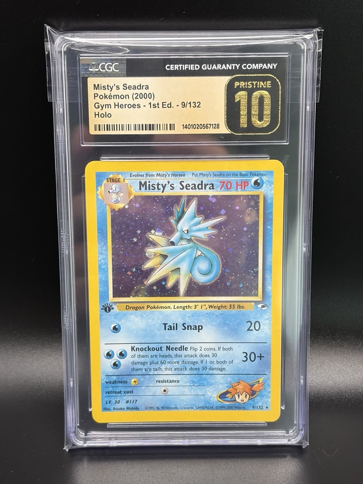 Misty's Seadra trading card