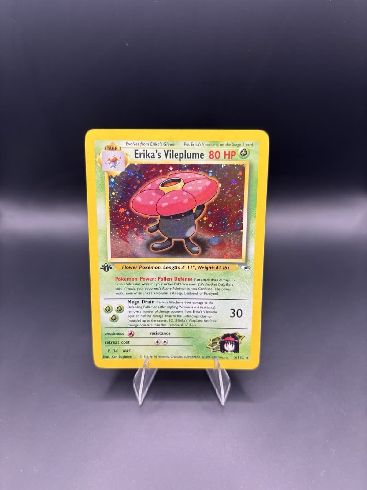 Erika's Vileplume trading card