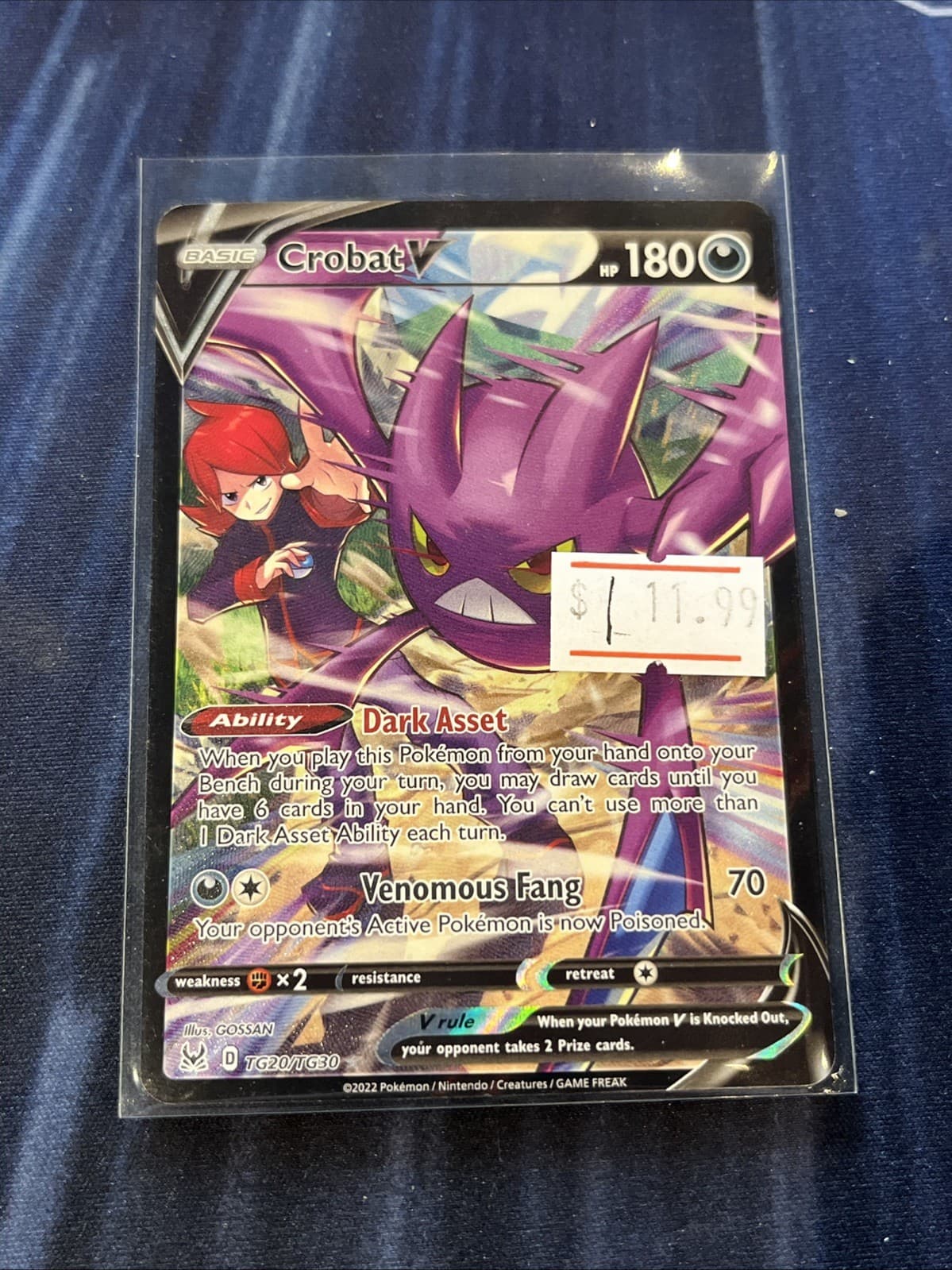 Crobat V trading card
