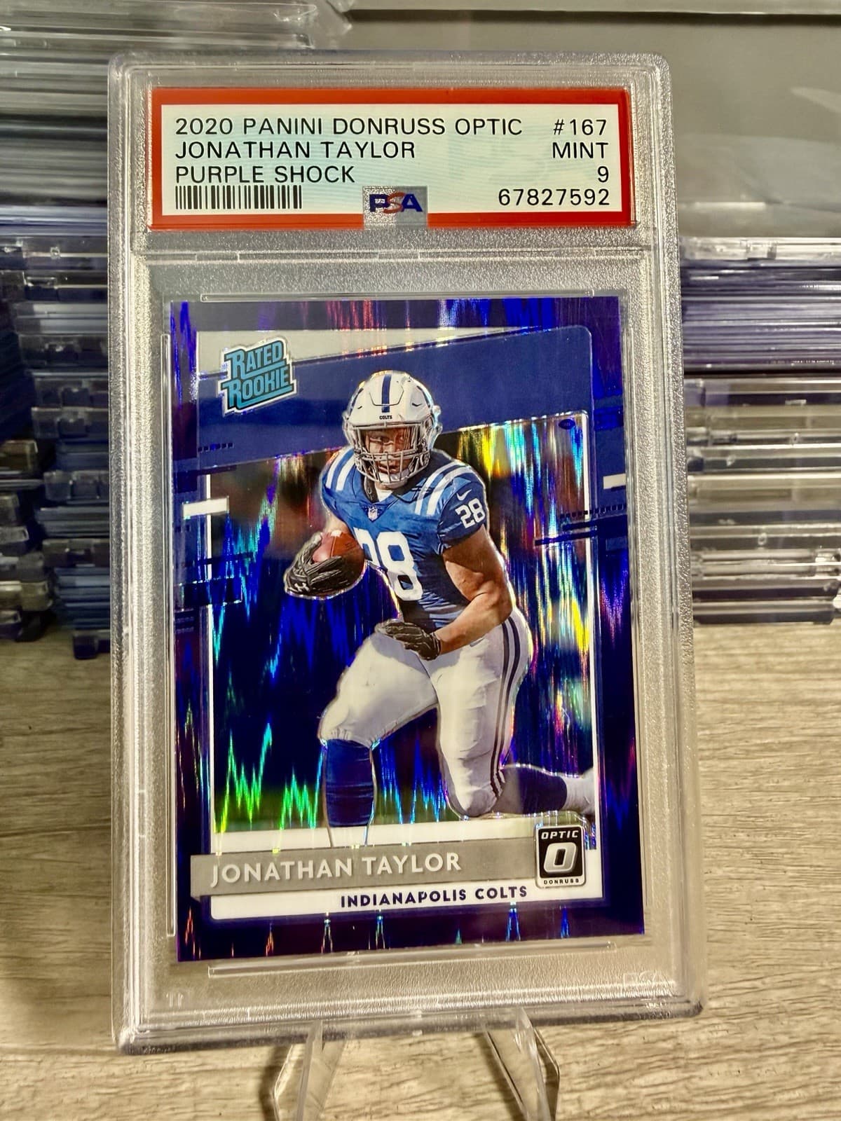 Jonathan Taylor 2020 panini Donruss Optic