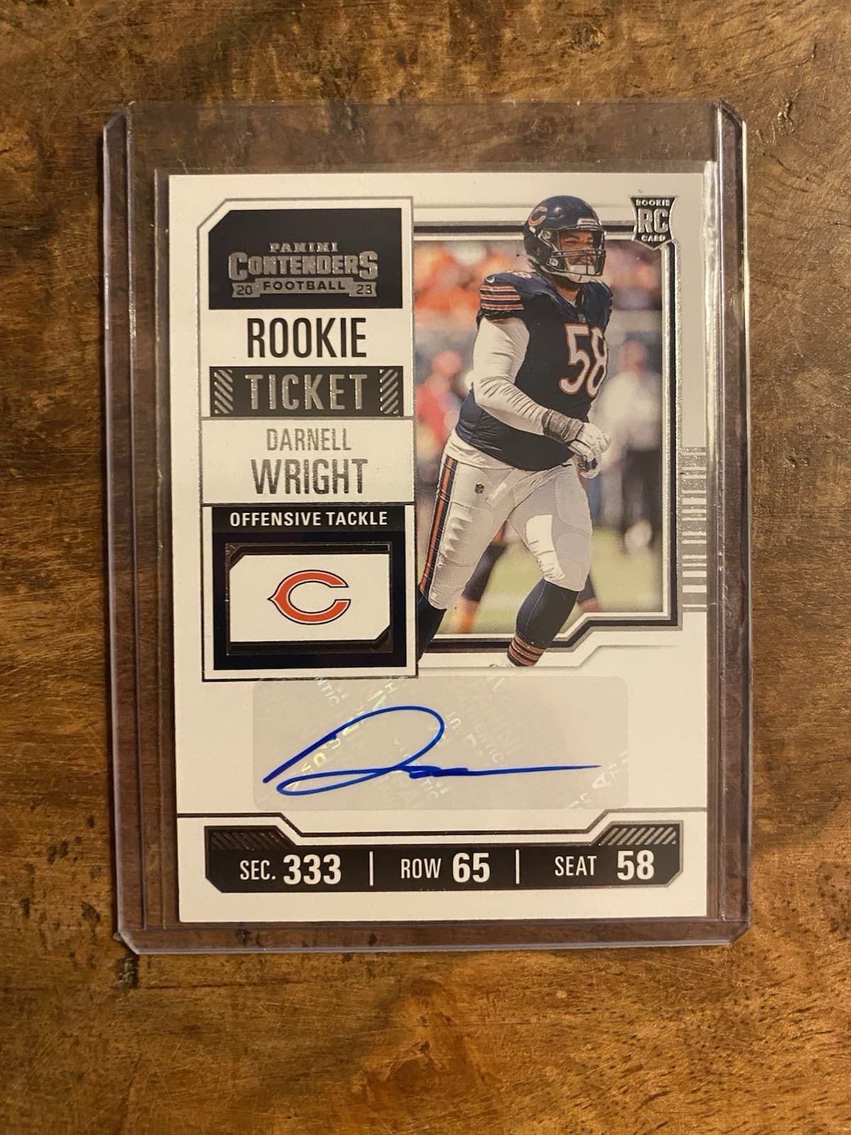 Darnell Wright trading card