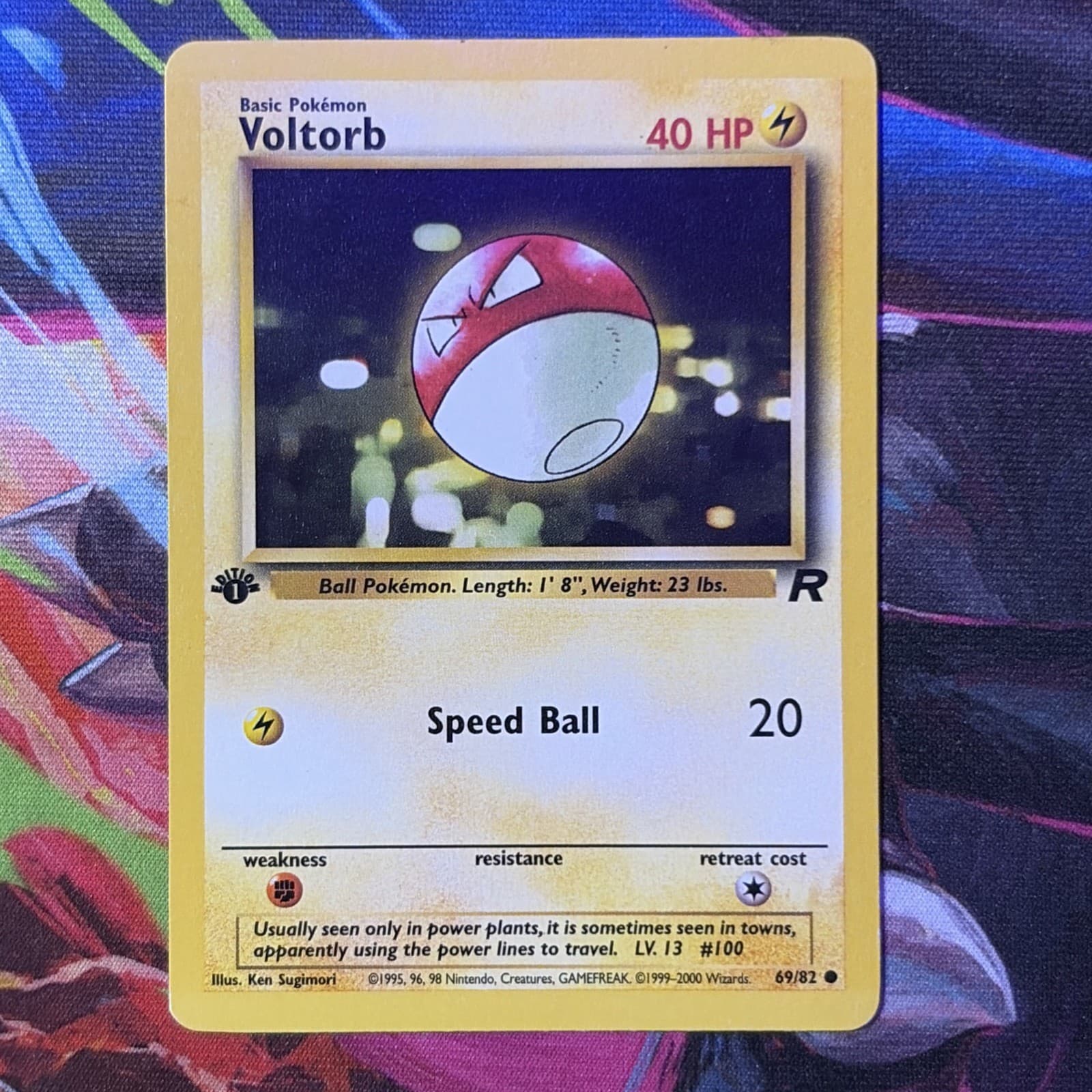 Voltorb trading card