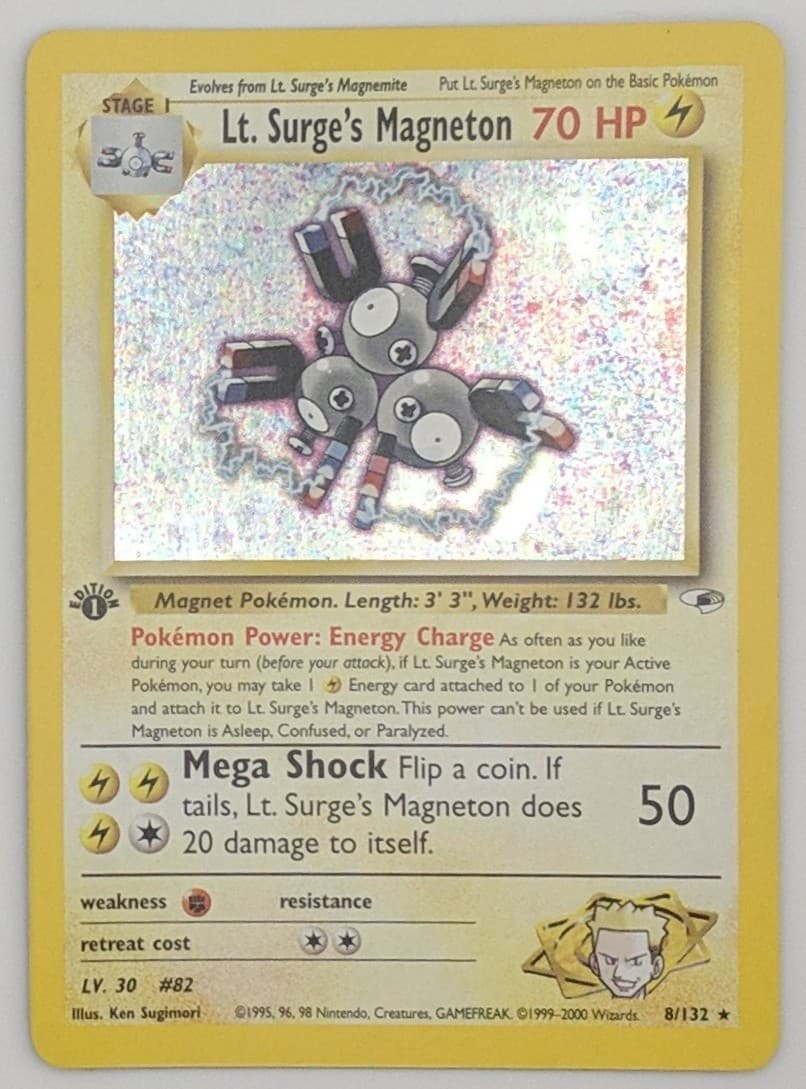 Lt. Surge's Magneton trading card