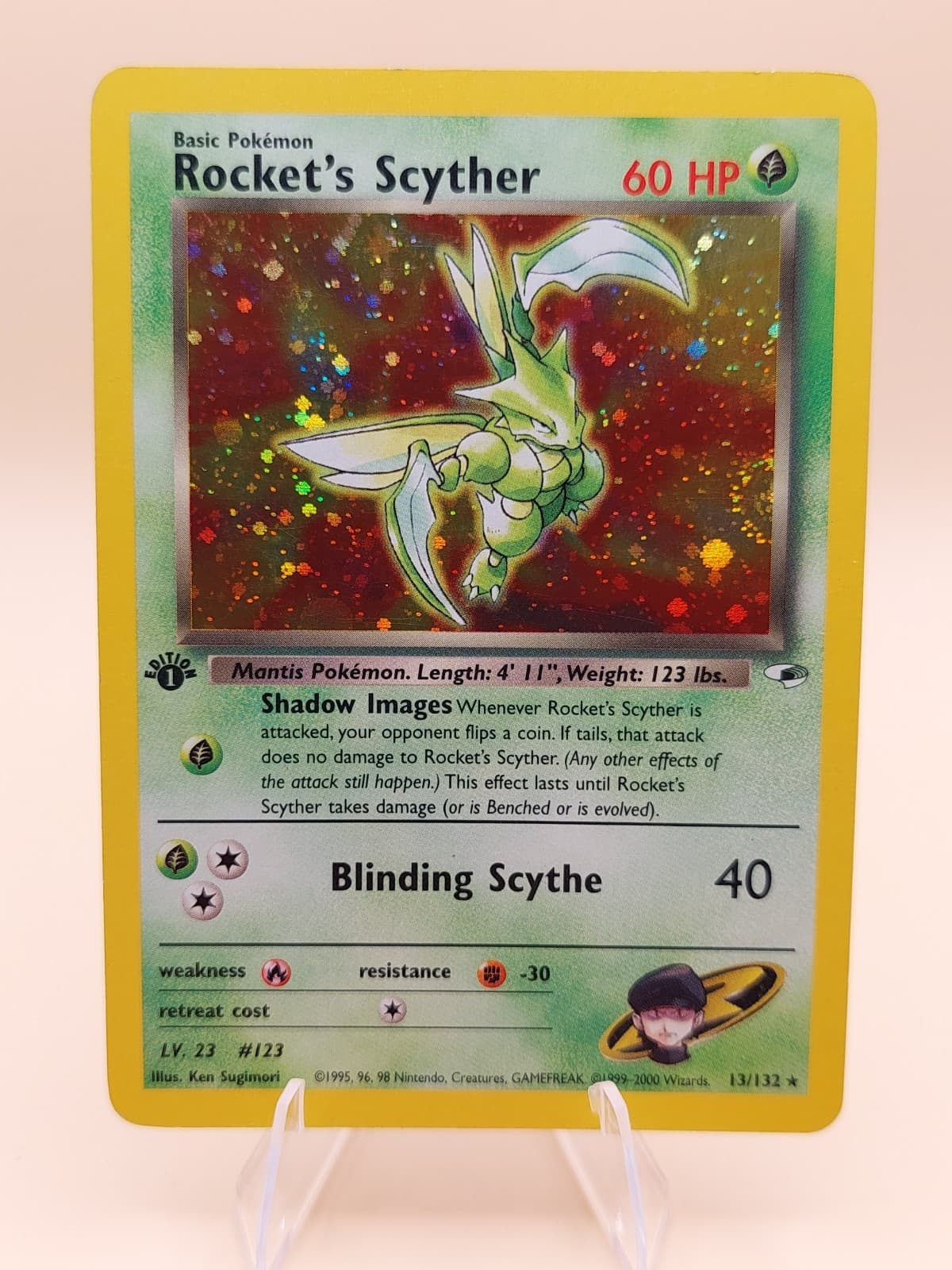 Rocket's Scyther trading card