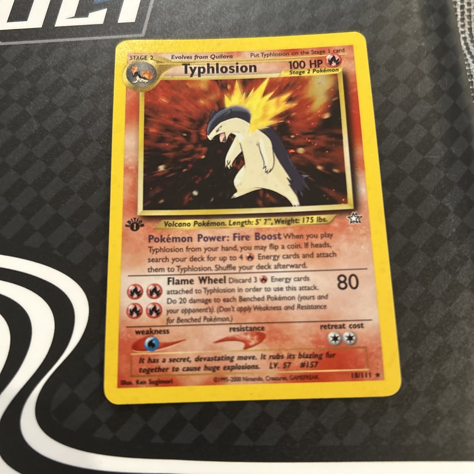 Typhlosion 2000 Pokemon Neo Genesis 1st Edition